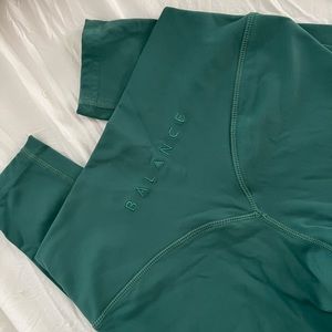 Balance Athletica Deep Green Leggings Size L
